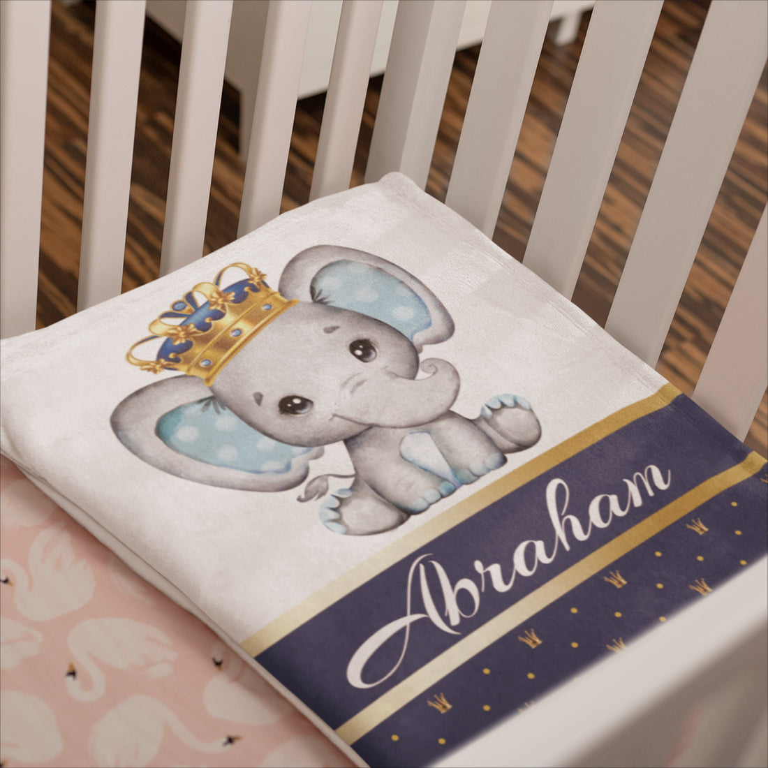 Personalized Cute Animal Baby Blanket - Gift for Baby