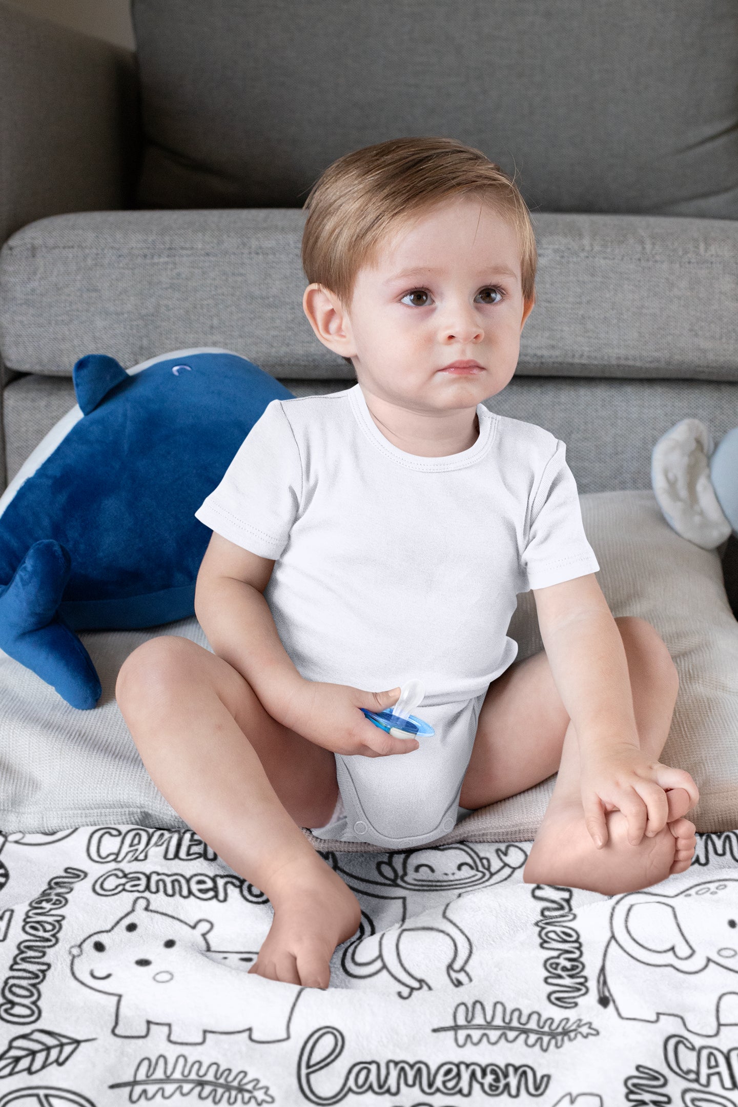 Personalized Cute Animal Doodle Blankets??- Gift for Kids