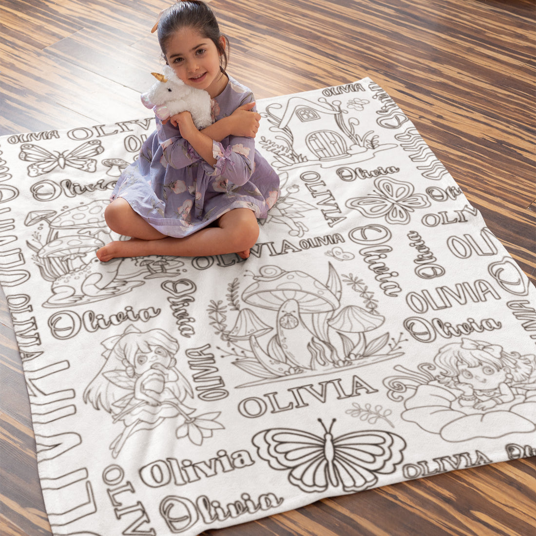 Personalized Magic Fairy Doodle Blankets??- Gift for Kids