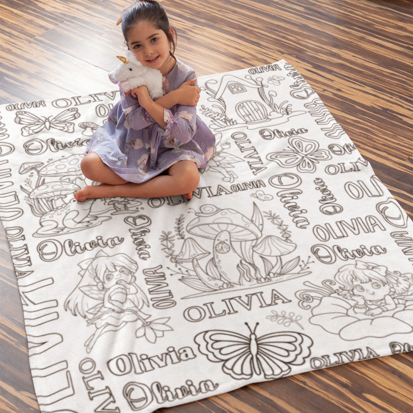 Personalized Magic Fairy Doodle Blankets??- Gift for Kids