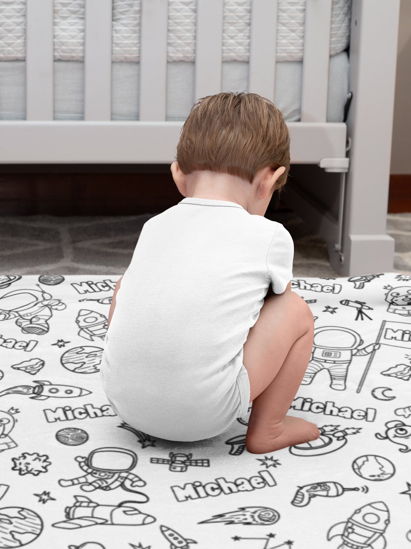 Personalized Space Star Doodle Blanket??- Gift for Kids