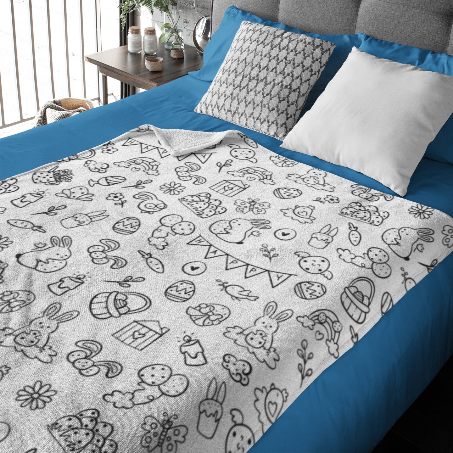 Personalized Easter Coloring Blankets??- Gift for Kids