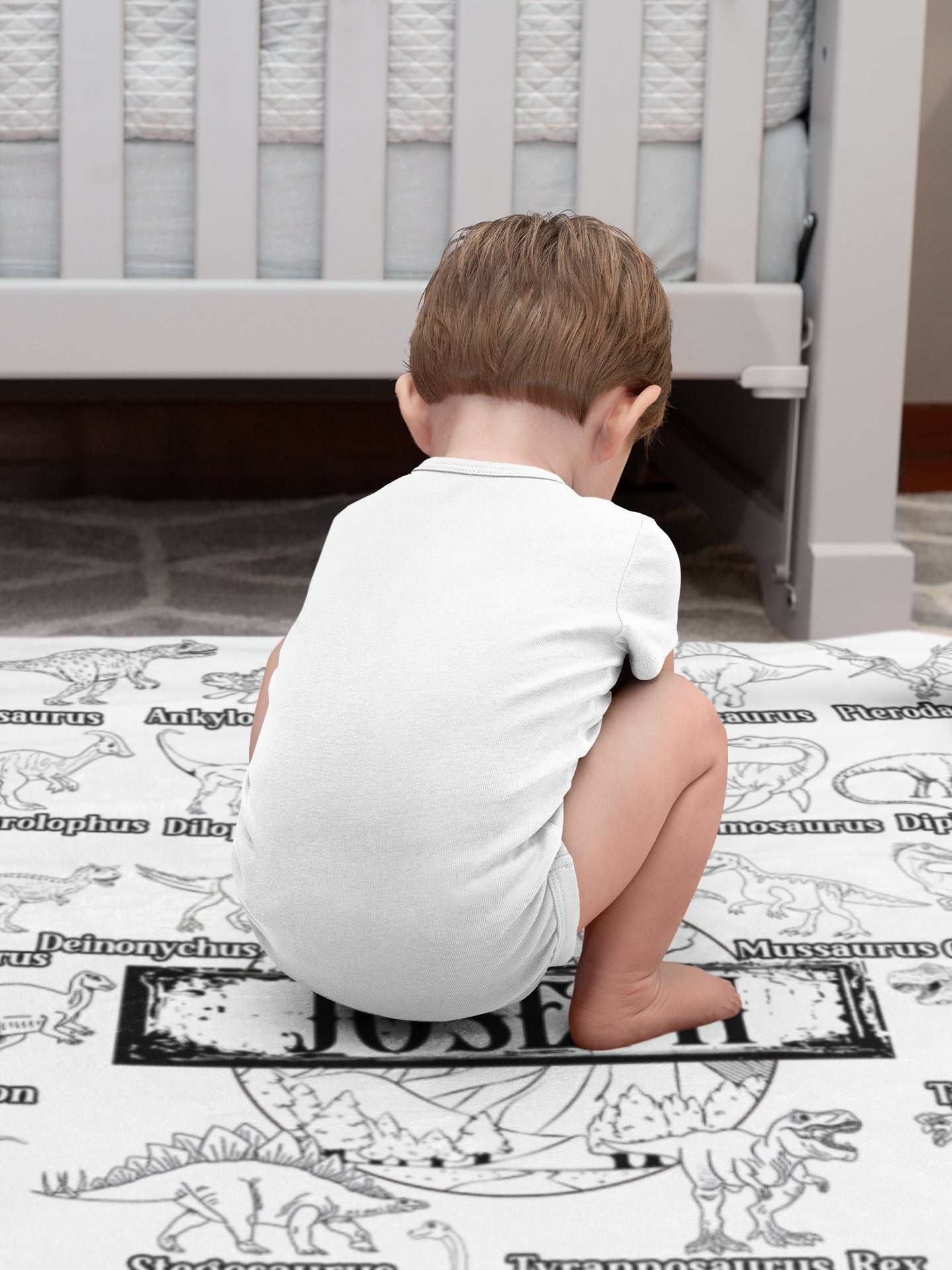 Personalized Custom Dinosaur Coloring Blanket??- Gift For Kids
