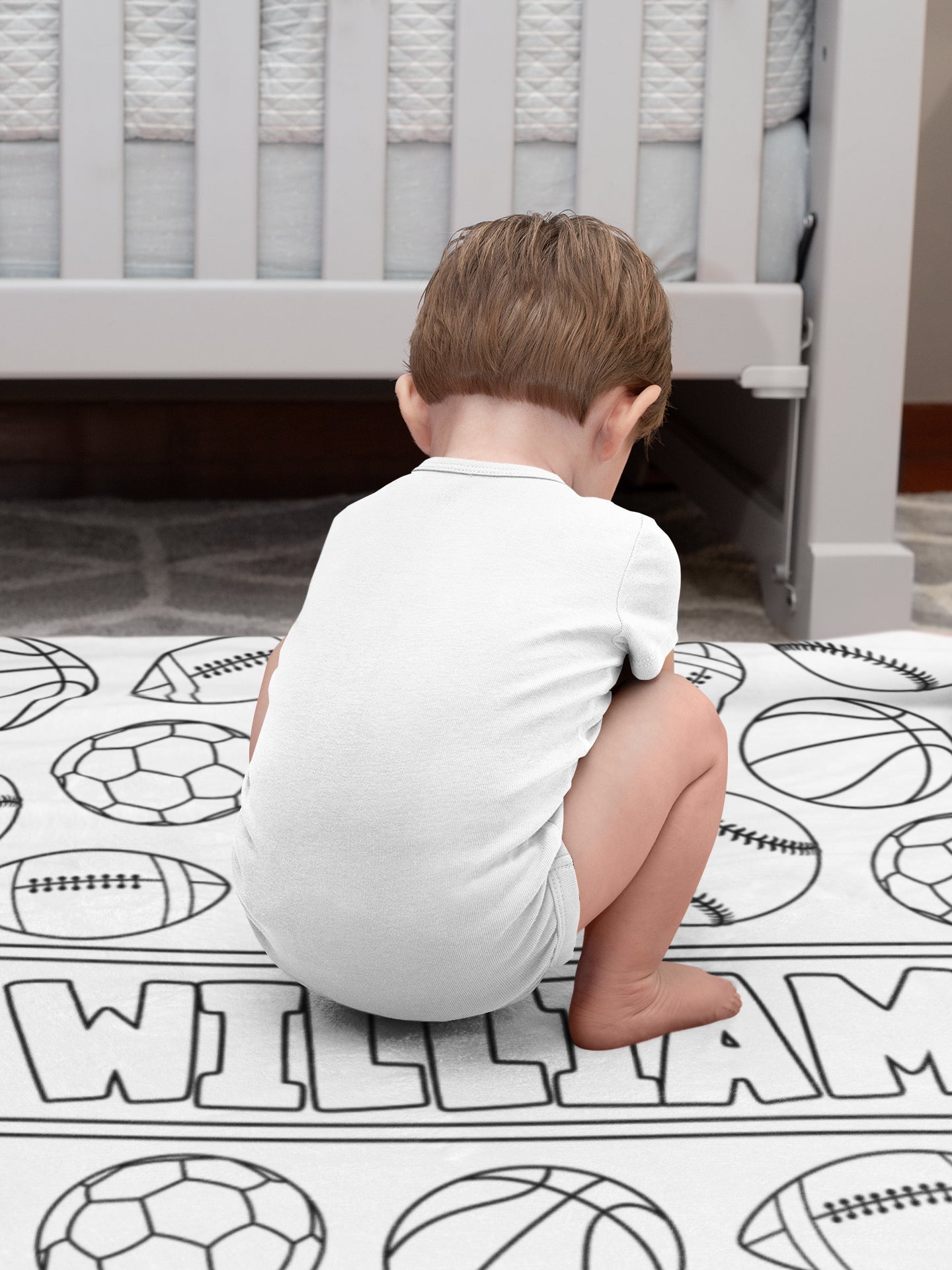 Personalized Sports Ball Doodle Blankets??- Gift for Kids