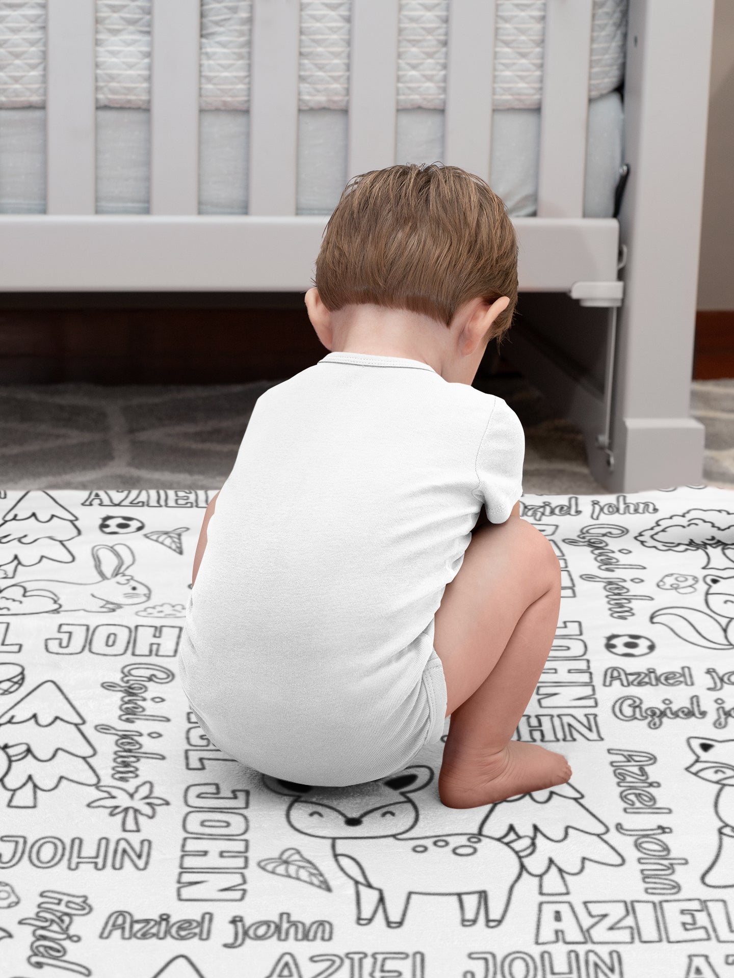 Personalized Cute Animals Coloring Blankets??- Gift for Kids