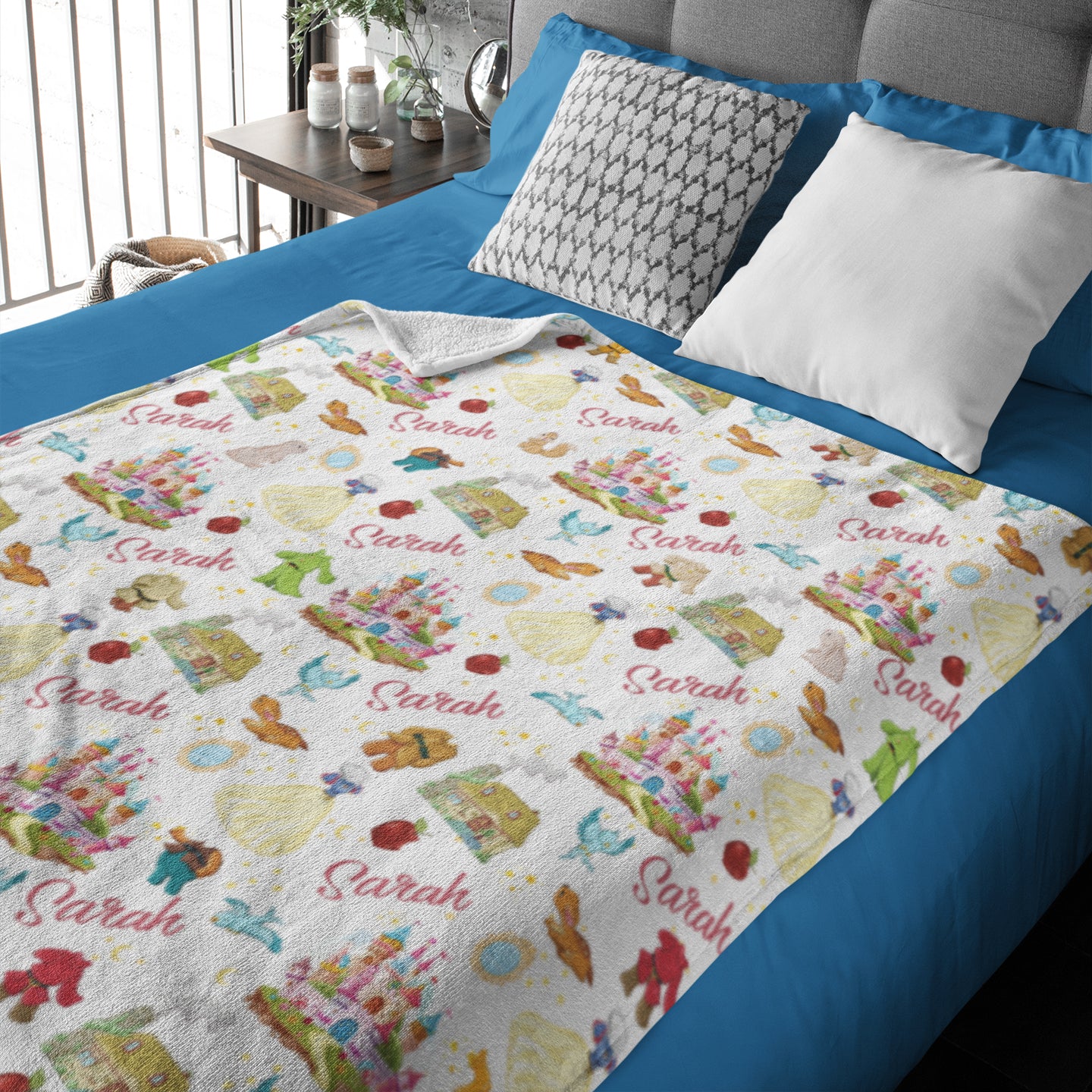 Personalized Fairy Tale Princess Name Blankets - Gift for Kids_8856