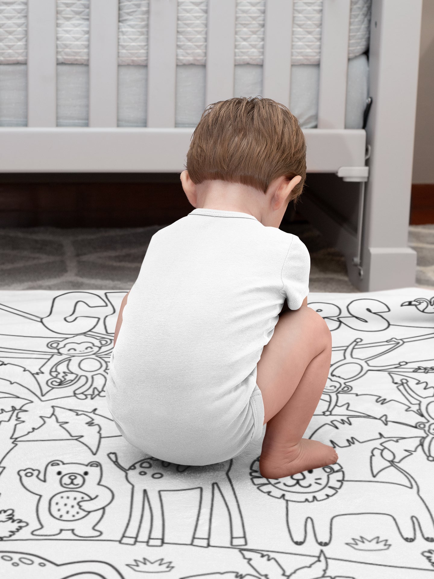 Personalized Forest Aminals Doodle Blankets??- Gift for Kids