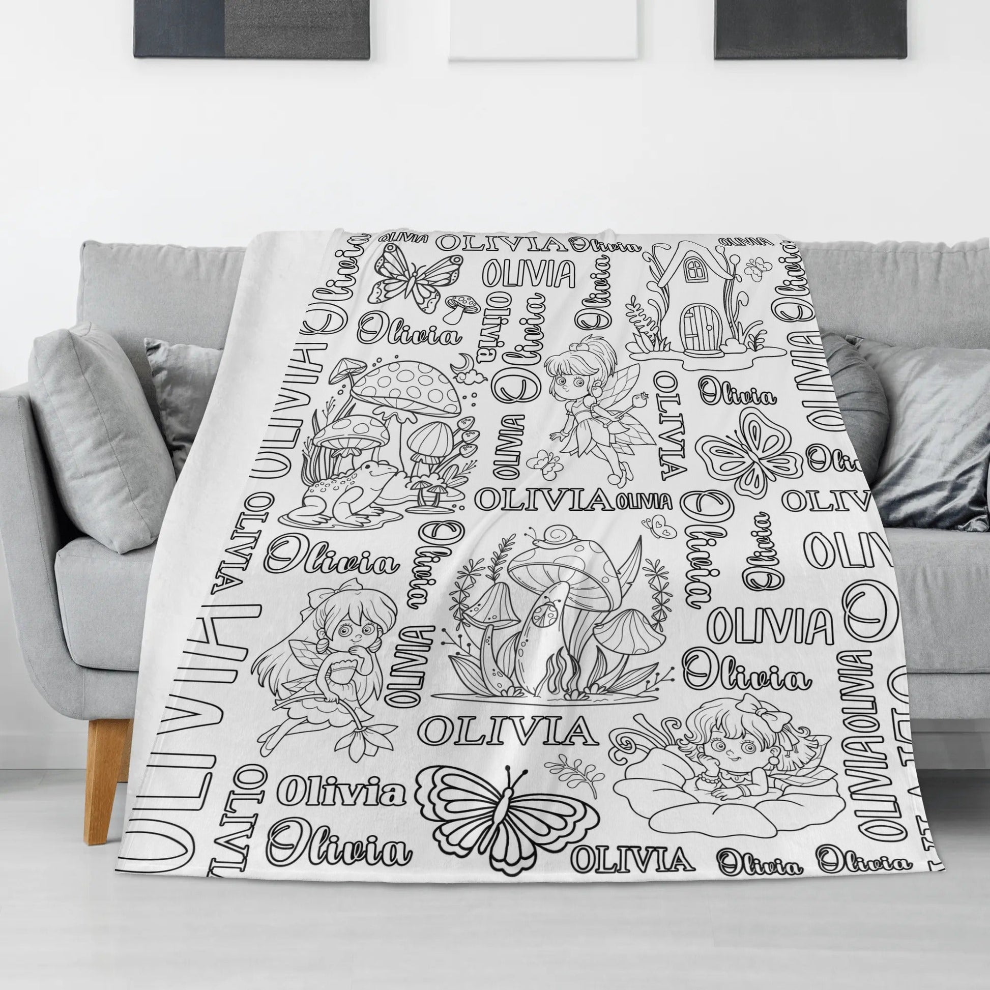 Personalized Magic Fairy Doodle Blankets??- Gift for Kids