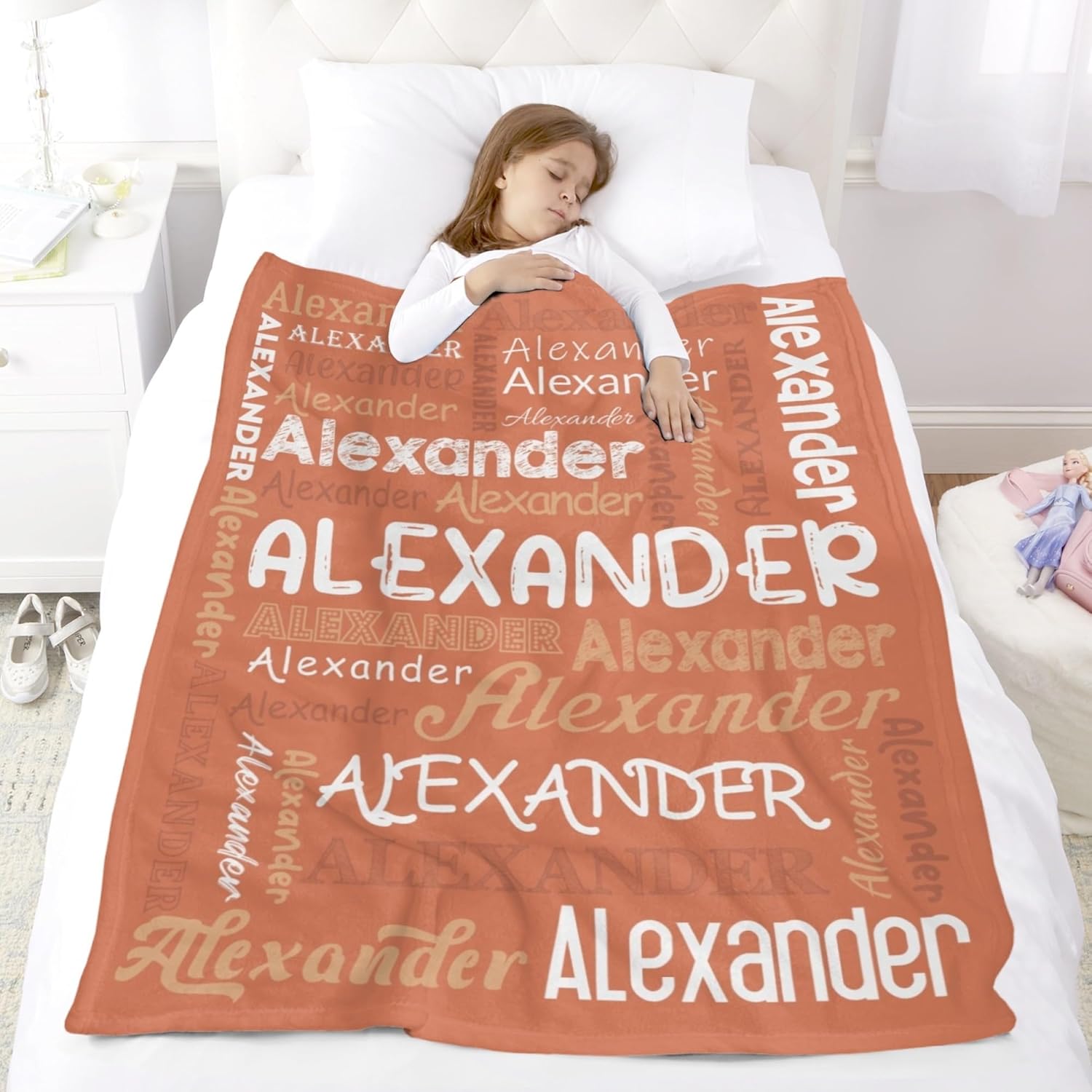 Customized Baby Name Blanket, Baby Blankets for Boys or Girl, Personalized Baby Gifts, Best Gift for Baby