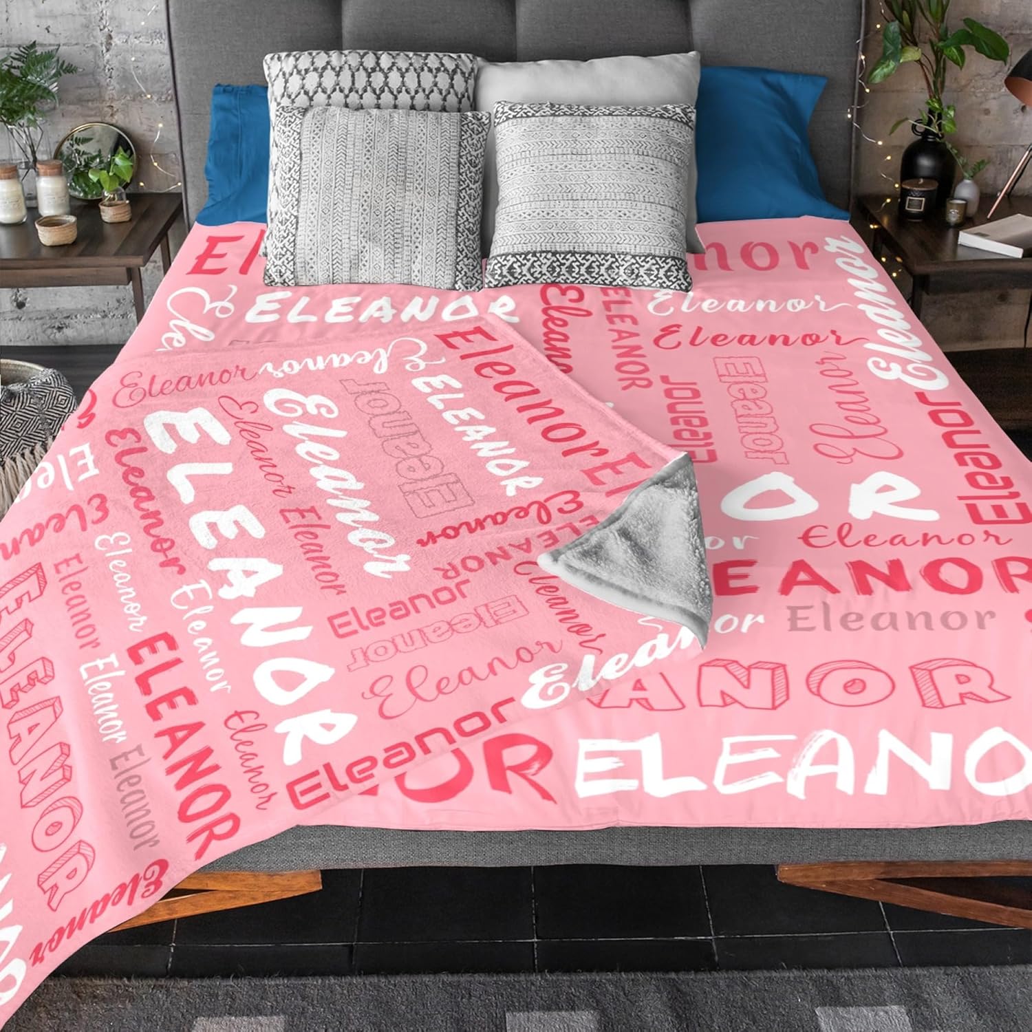Personalized Blankets, Customized Blanket with Name for Adults and Kids, Custom Baby Blanket Fleece Throw for Baby Girls and Boys