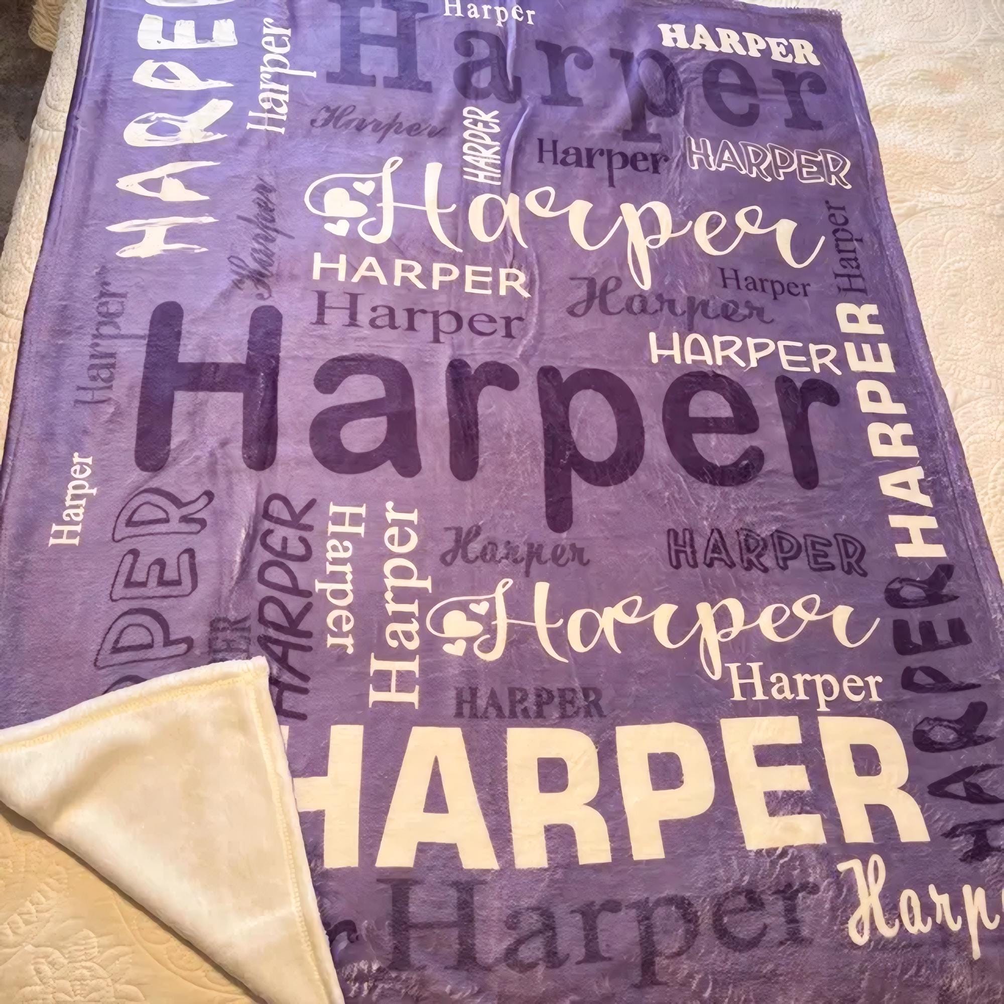 Custom Blanket for Baby, Kids, Adults, Personalized Baby Name Blanket, Blanket Gift for Boy, Girl, Nursery Blanket with Name, 1st Birthday Gift