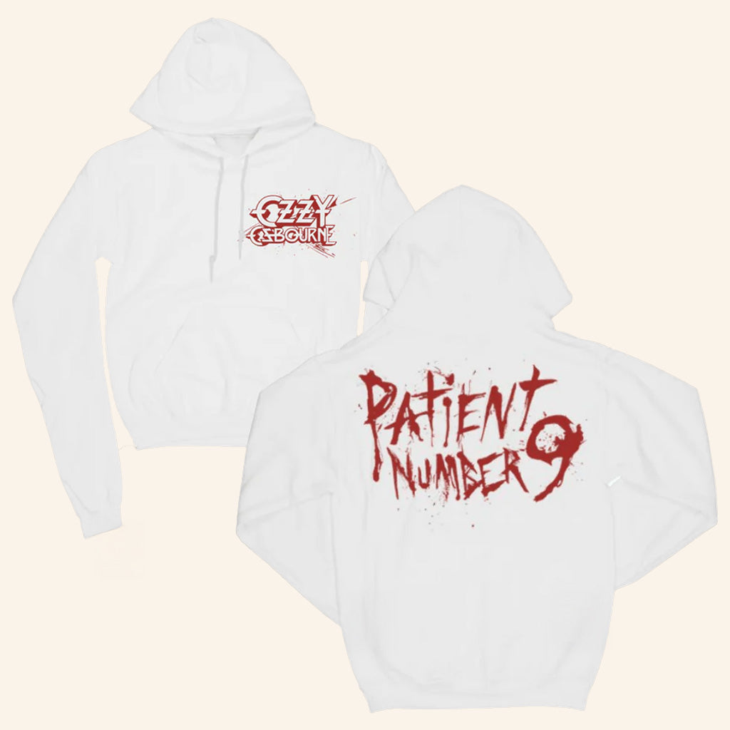 Official Ozzy Osbourne Merch Patient Number 9 Straight Hoodie Ozzy Osbourne Shirt
