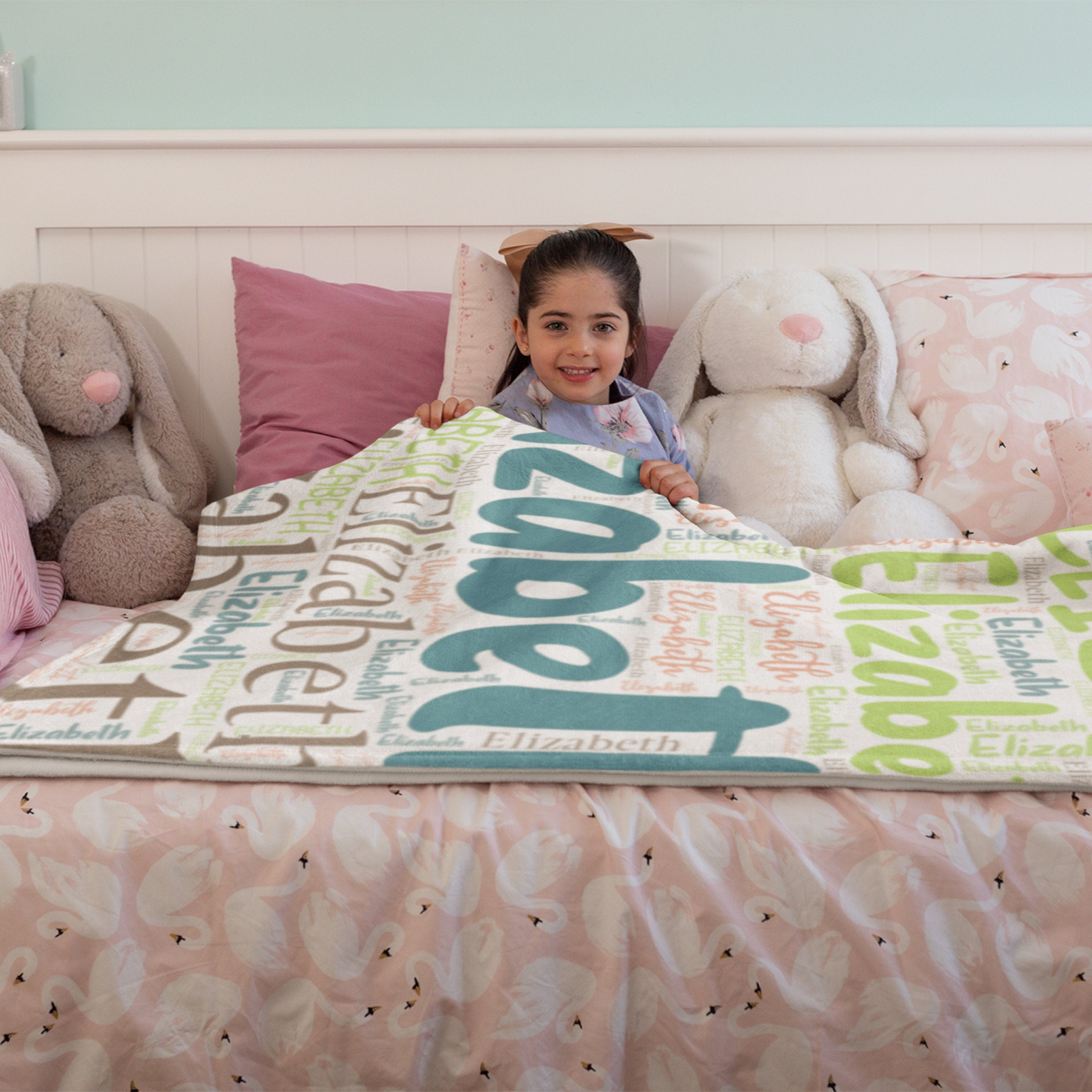Personalized Blanket for Kids, Baby Blanket 30x40, Custom Fleece Nursery Blanket, Swaddle Blanket, Newborn Blanket, Gift for Baby, Toddler Blanket