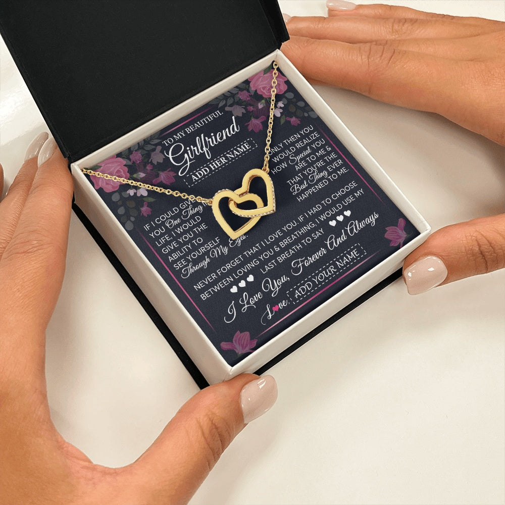 Personalized To My Beautiful Girlfriend Necklace I Love You Girlfriend Gifts Romantic Birthday Gifts Valentines Christmas Custom Gift Box Message Card
