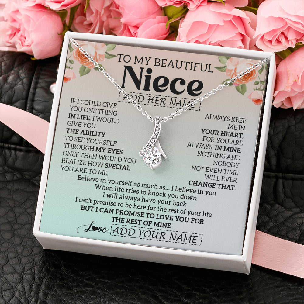 Personalized To My Beautiful Niece Gifts Necklace From Aunt Uncle Love Jewelry For Niece Birthday Gifts Wedding Christmas Customized Gift Box Message Card