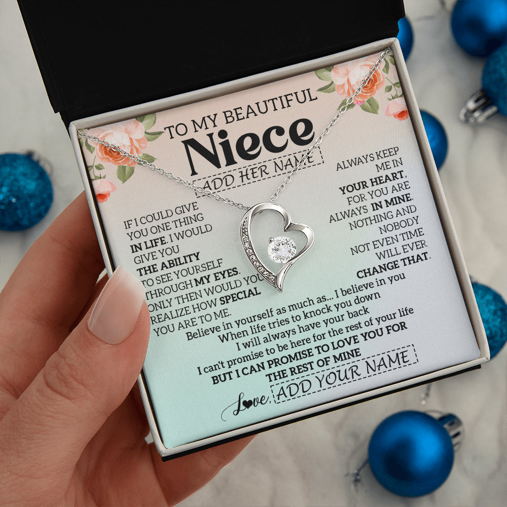 Personalized To My Beautiful Niece Gifts Necklace From Aunt Uncle Love Jewelry For Niece Birthday Gifts Wedding Christmas Customized Gift Box Message Card