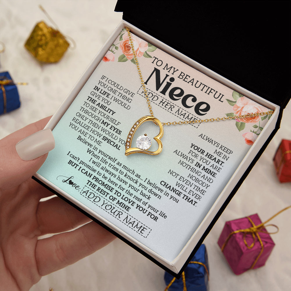 Personalized To My Beautiful Niece Gifts Necklace From Aunt Uncle Love Jewelry For Niece Birthday Gifts Wedding Christmas Customized Gift Box Message Card