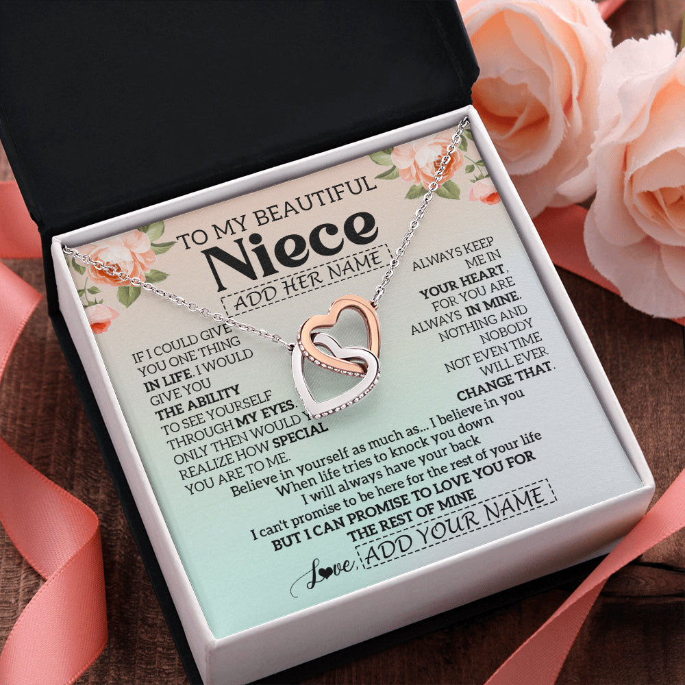 Personalized To My Beautiful Niece Gifts Necklace From Aunt Uncle Love Jewelry For Niece Birthday Gifts Wedding Christmas Customized Gift Box Message Card