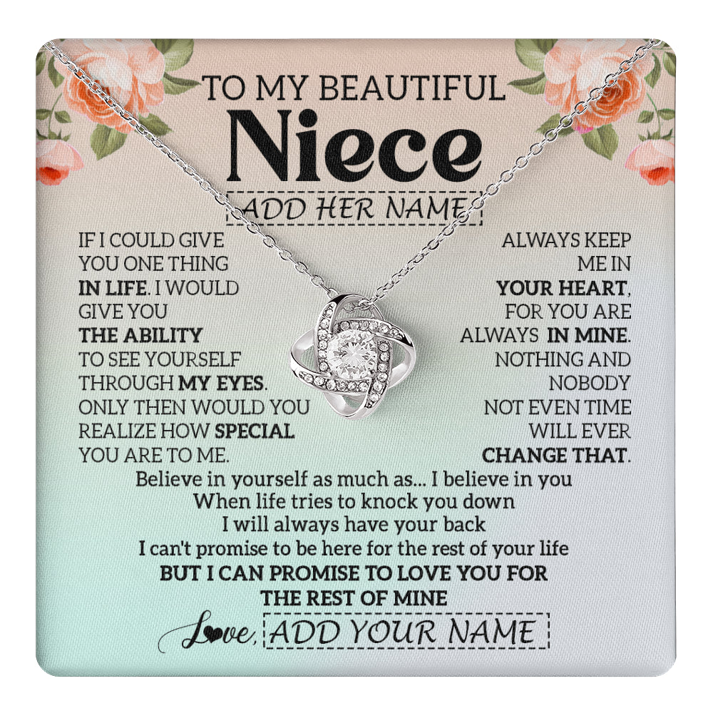 Personalized To My Beautiful Niece Gifts Necklace From Aunt Uncle Love Jewelry For Niece Birthday Gifts Wedding Christmas Customized Gift Box Message Card