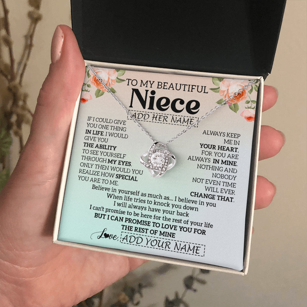 Personalized To My Beautiful Niece Gifts Necklace From Aunt Uncle Love Jewelry For Niece Birthday Gifts Wedding Christmas Customized Gift Box Message Card
