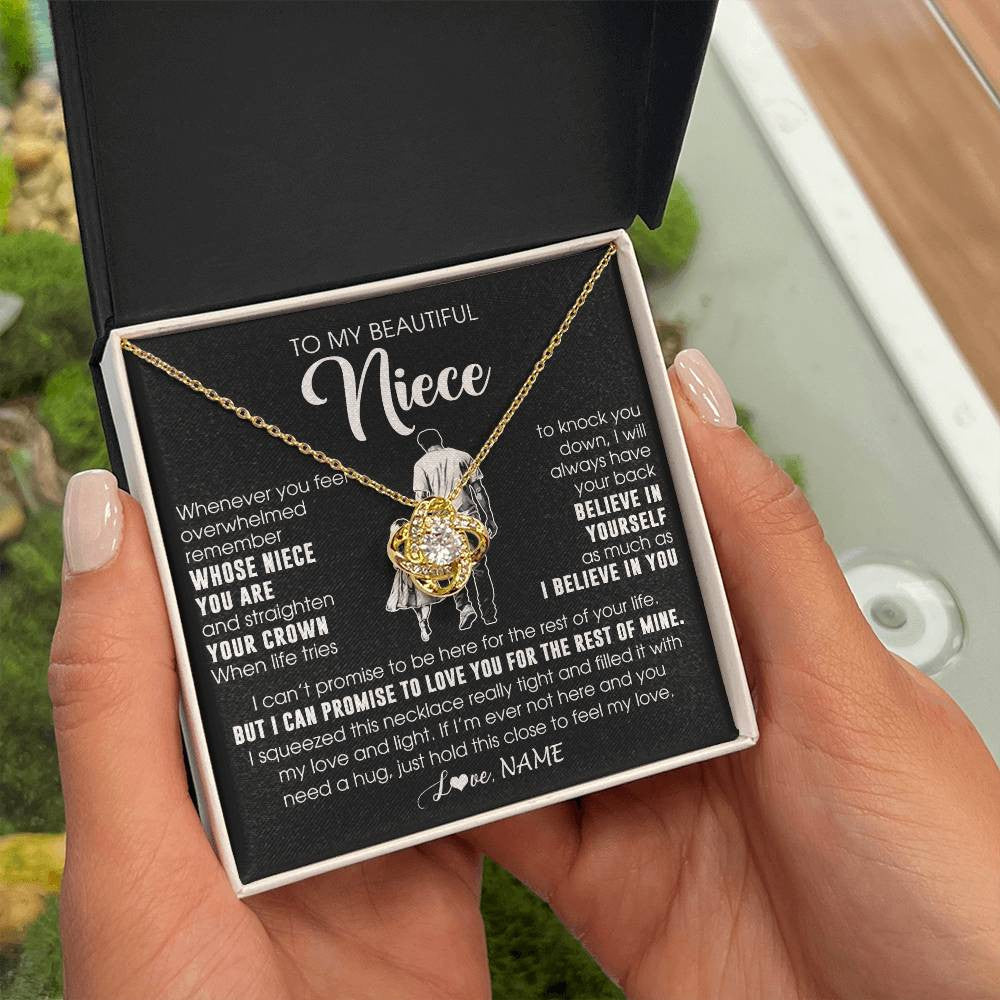 Personalized To My Beautiful Niece Necklace From Uncle Believe In Yourself Niece Birthday Gifts Jewelry Graduation Christmas Customized Message Card