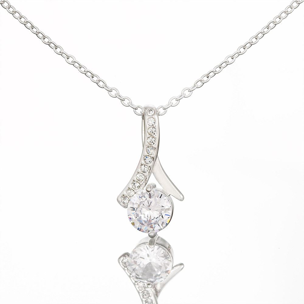 Personalized To My Beautiful Soulmate Necklace From Husband Boyfriend Feel My Love For Her Future Wife Girlfriend Birthday Anniversary Customized Message Card