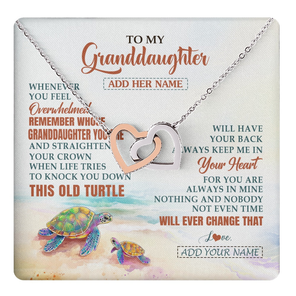 Personalized To My Bonus Daughter Gifts Necklace From Stepmom Whenever Turtle Unique Birthday Gifts For Stepdaughter Christmas Custom Gift Box Message Card