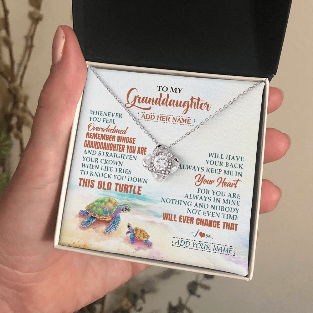 Personalized To My Bonus Daughter Gifts Necklace From Stepmom Whenever Turtle Unique Birthday Gifts For Stepdaughter Christmas Custom Gift Box Message Card