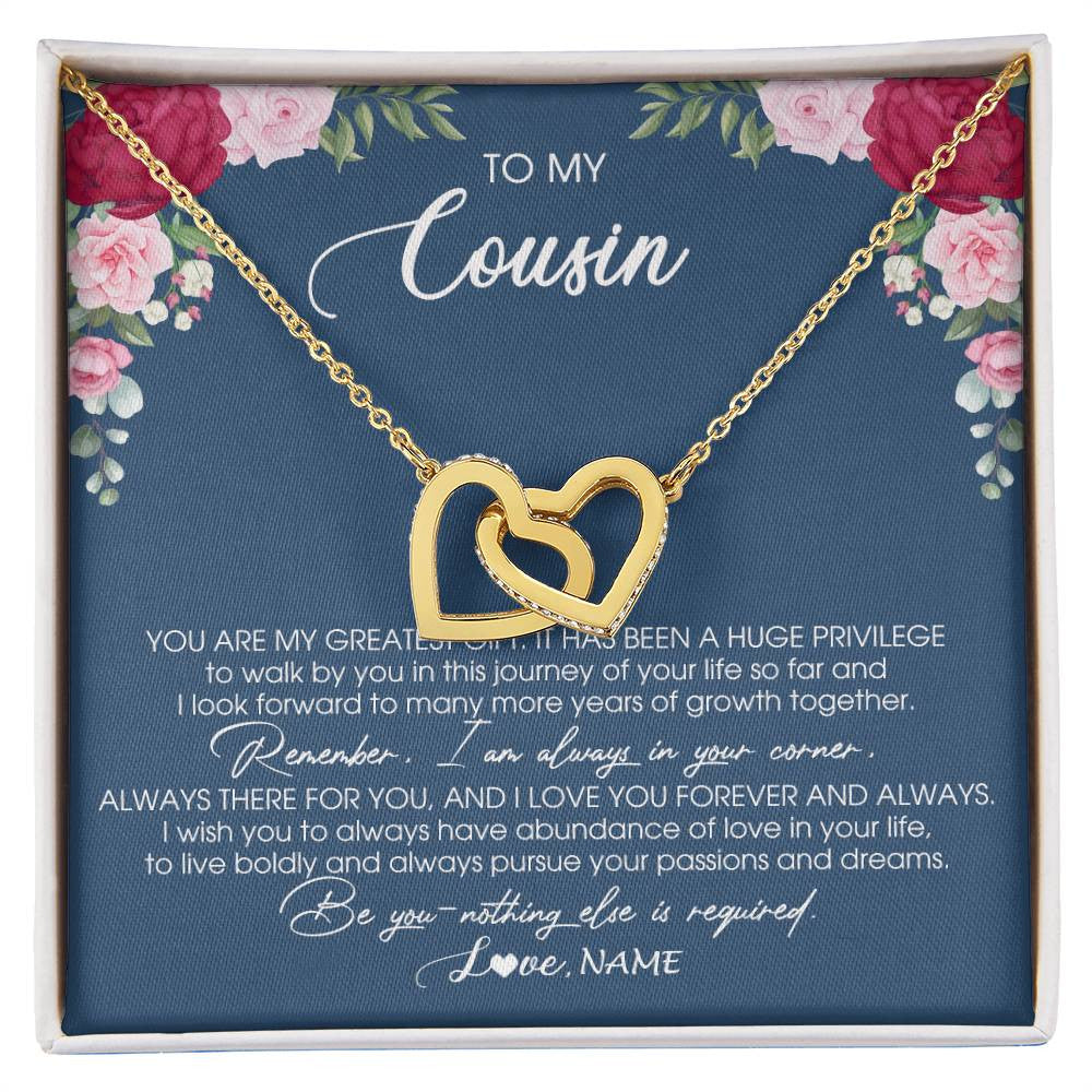 Personalized To My Cousin Necklace From Family You Are My Greatest Gift Cousin Birthday Christmas Customized Jewelry Gift Box Message Card