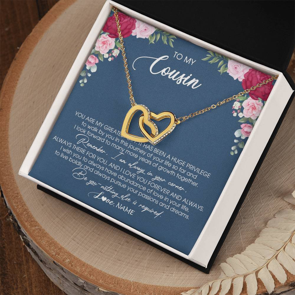 Personalized To My Cousin Necklace From Family You Are My Greatest Gift Cousin Birthday Christmas Customized Jewelry Gift Box Message Card