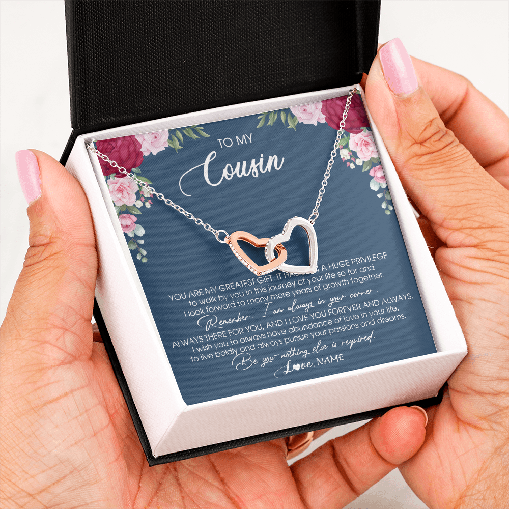 Personalized To My Cousin Necklace From Family You Are My Greatest Gift Cousin Birthday Christmas Customized Jewelry Gift Box Message Card