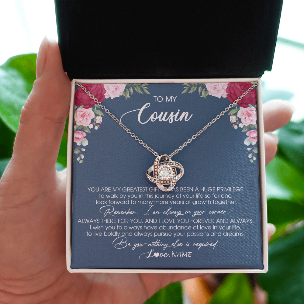 Personalized To My Cousin Necklace From Family You Are My Greatest Gift Cousin Birthday Christmas Customized Jewelry Gift Box Message Card