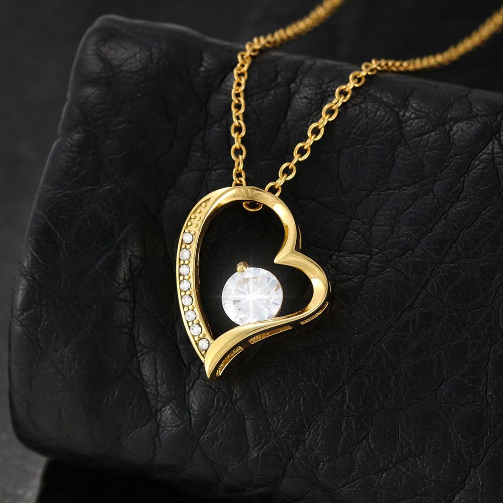 Personalized To My Daughter Necklace From Mom Dad Never Forget That I Love You Daughter Birthday Christmas Jewelry Pendant Customized Gift Box Message Card