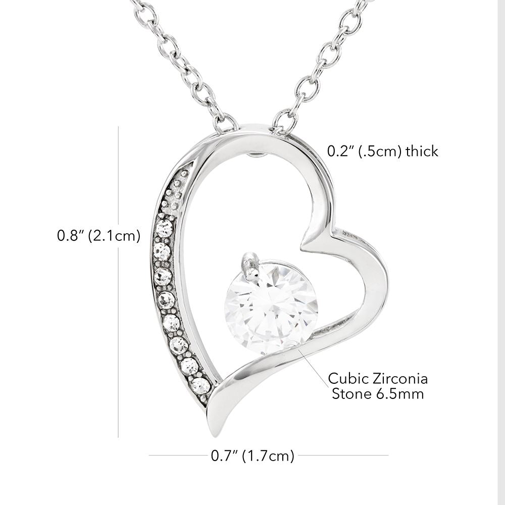 Personalized To My Daughter Necklace From Mom Dad Never Forget That I Love You Daughter Birthday Christmas Jewelry Pendant Customized Gift Box Message Card