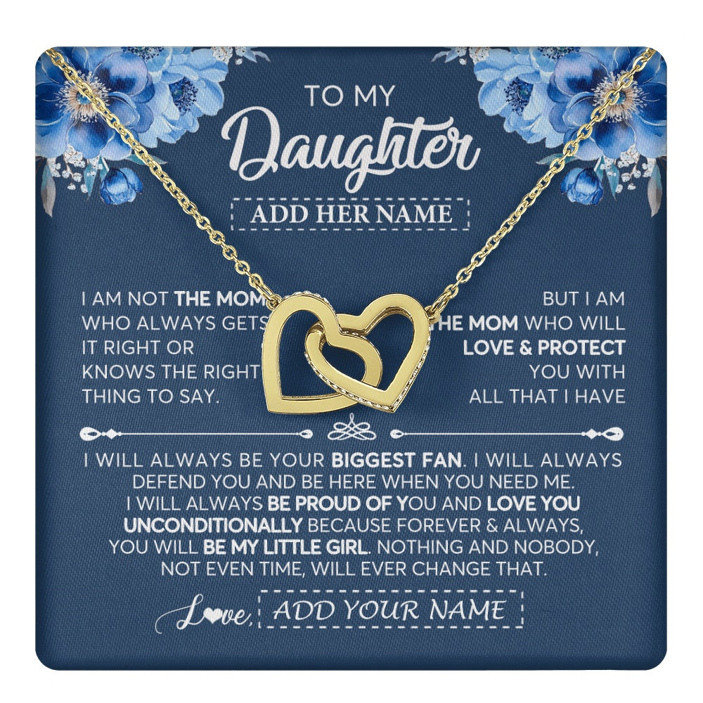 Personalized To My Daughter Necklace From Mom Mother Proud Of You Birthday Gifts For Daughter Jewelry Gifts Christmas Custom Gift Box Message Card