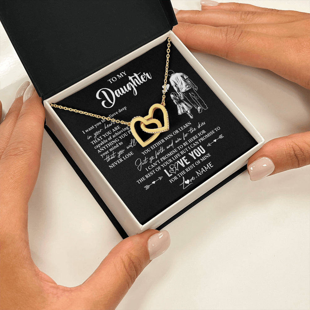 Personalized To My Daughter Necklace You Will Never Lose From Dad Father Daughter Birthday Gifts Graduation Christmas Customized Gift Box Message Card