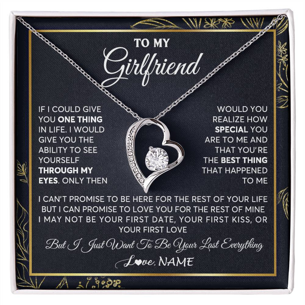Personalized To My Girlfriend Necklace From Boyfriend You Are The Best Thing Girlfriend Birthday Anniversary Valentines Customized Gift Box Message Card