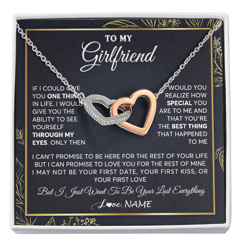 Personalized To My Girlfriend Necklace From Boyfriend You Are The Best Thing Girlfriend Birthday Anniversary Valentines Customized Gift Box Message Card