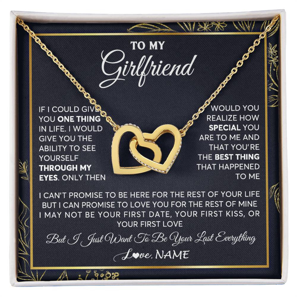 Personalized To My Girlfriend Necklace From Boyfriend You Are The Best Thing Girlfriend Birthday Anniversary Valentines Customized Gift Box Message Card