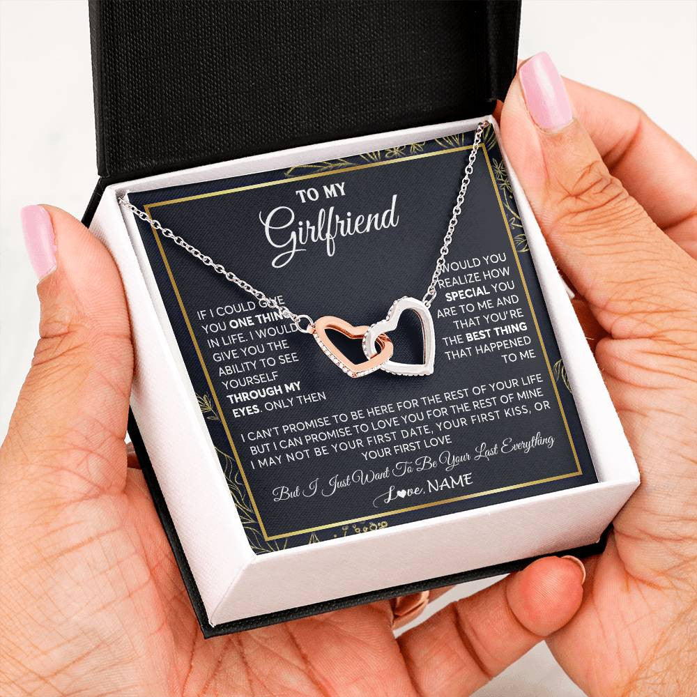Personalized To My Girlfriend Necklace From Boyfriend You Are The Best Thing Girlfriend Birthday Anniversary Valentines Customized Gift Box Message Card