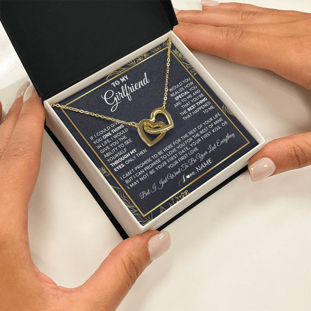 Personalized To My Girlfriend Necklace From Boyfriend You Are The Best Thing Girlfriend Birthday Anniversary Valentines Customized Gift Box Message Card