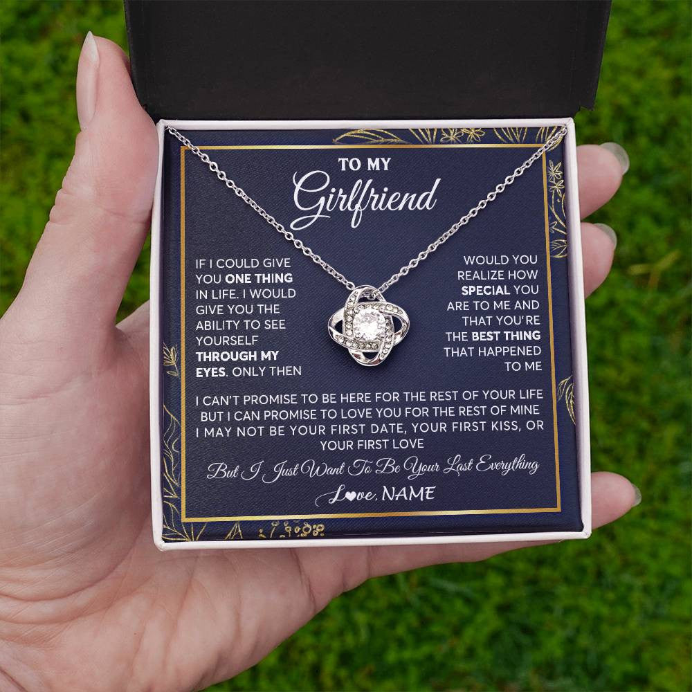 Personalized To My Girlfriend Necklace From Boyfriend You Are The Best Thing Girlfriend Birthday Anniversary Valentines Customized Gift Box Message Card