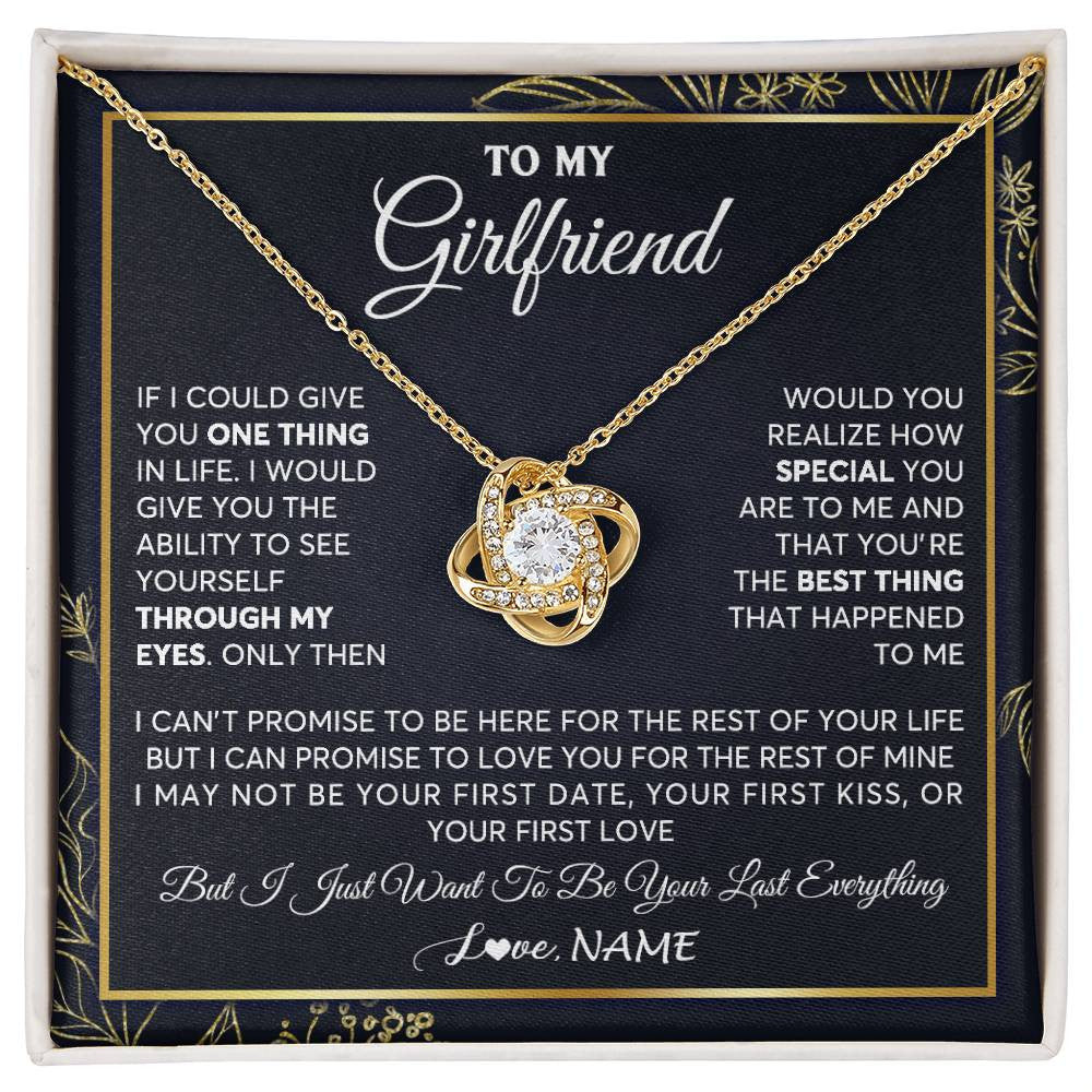 Personalized To My Girlfriend Necklace From Boyfriend You Are The Best Thing Girlfriend Birthday Anniversary Valentines Customized Gift Box Message Card