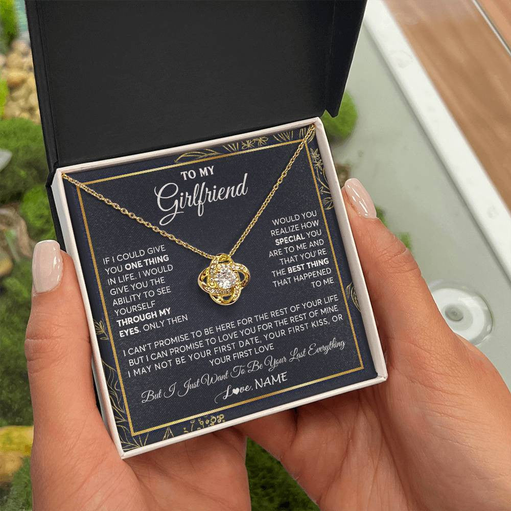 Personalized To My Girlfriend Necklace From Boyfriend You Are The Best Thing Girlfriend Birthday Anniversary Valentines Customized Gift Box Message Card