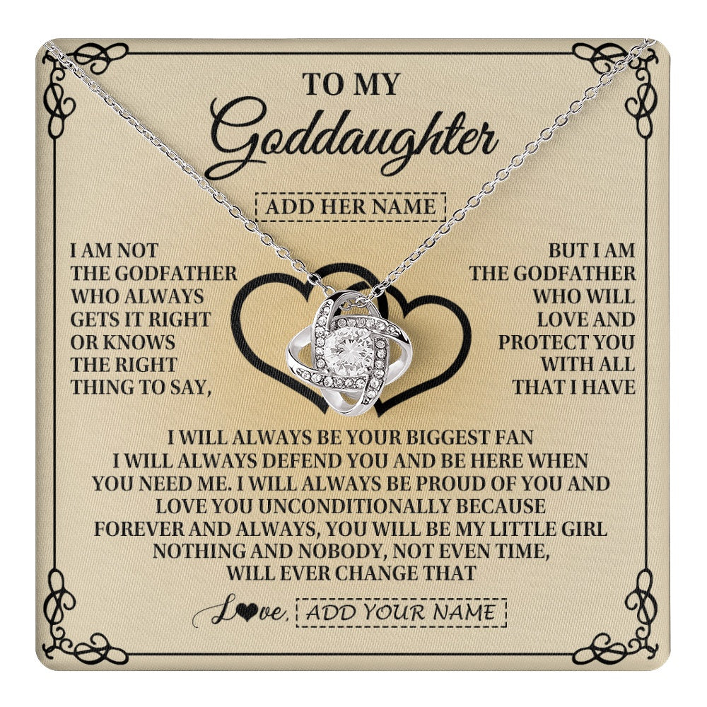Personalized To My Goddaughter Gifts From Godfather Goddaughter Birthday Gifts Jewelry For Women Goddaughter Pendant Necklace Christmas Gift Box Message Card