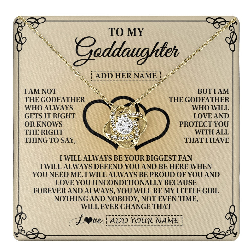 Personalized To My Goddaughter Gifts From Godfather Goddaughter Birthday Gifts Jewelry For Women Goddaughter Pendant Necklace Christmas Gift Box Message Card