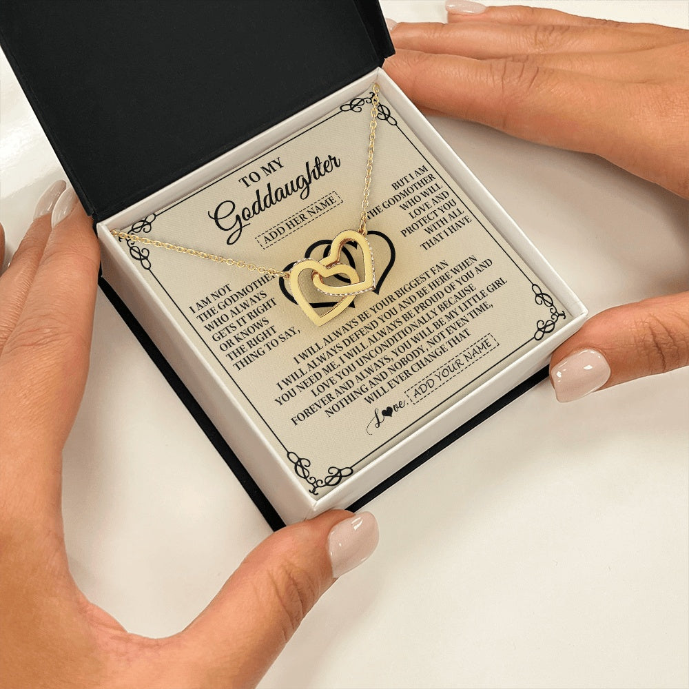 Personalized To My Goddaughter Gifts From Godmother Goddaughter Birthday Gifts Jewelry For Women Goddaughter Pendant Necklace Christmas Gift Box Message Card