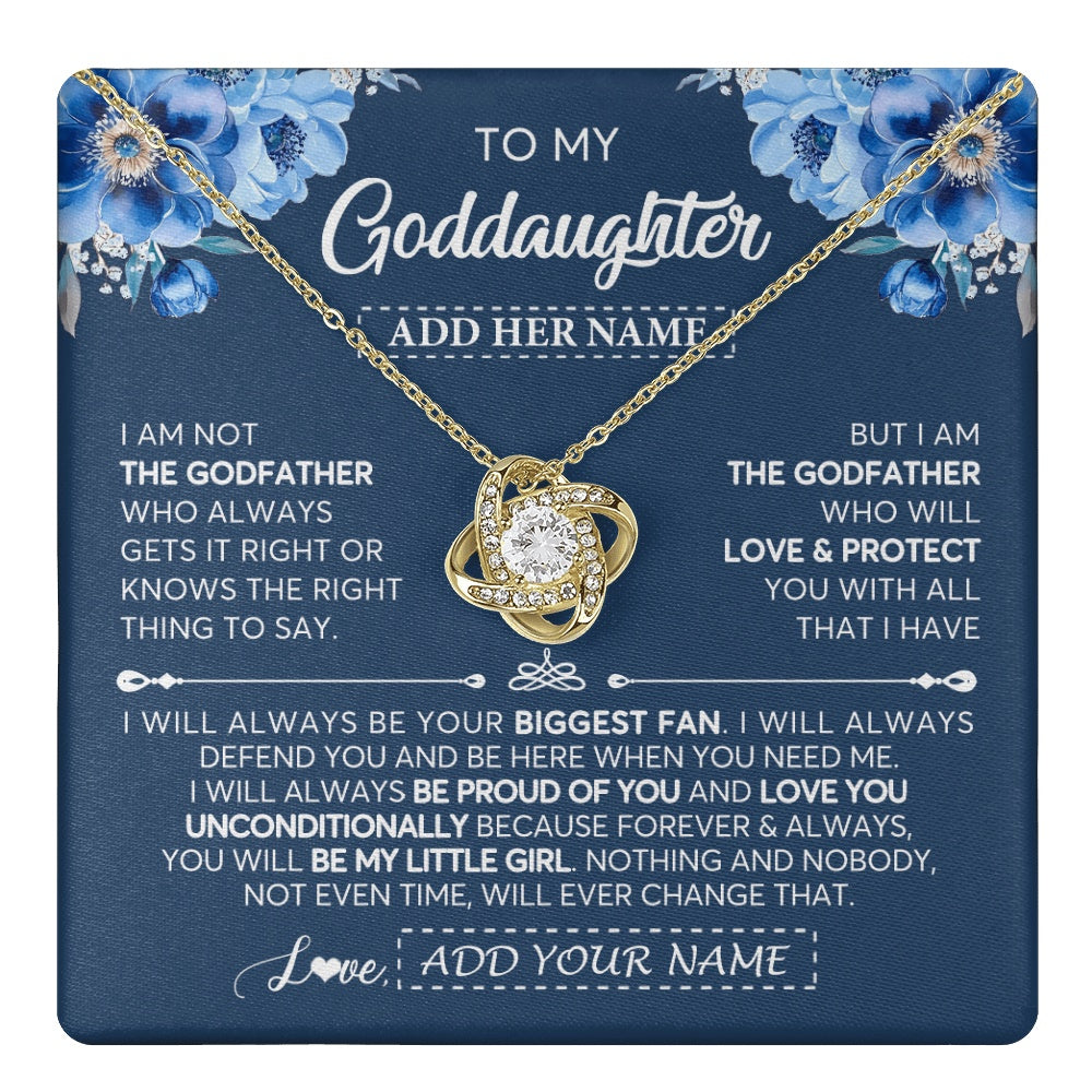 Personalized To My Goddaughter Necklace From Godfather Proud Of You Birthday Gifts For Goddaughter Jewelry Gifts Christmas Custom Gift Box Message Card