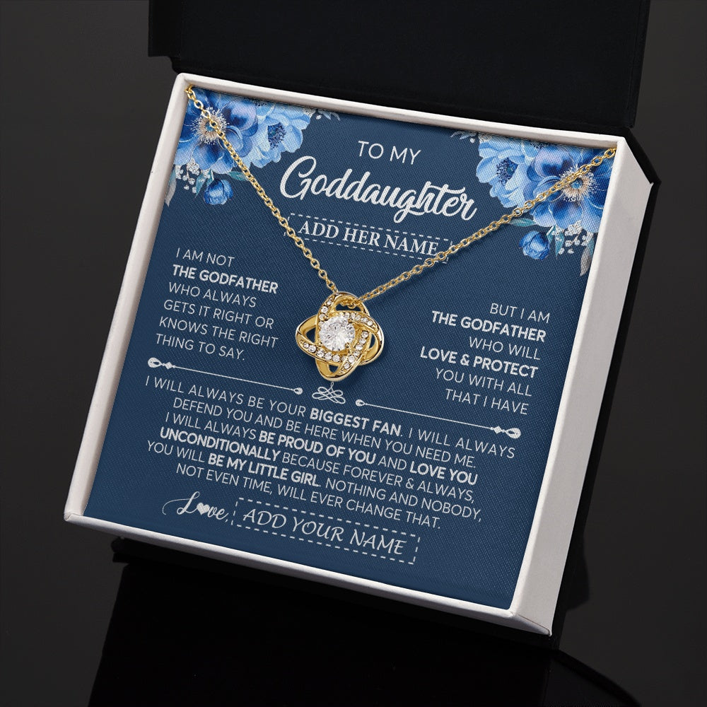 Personalized To My Goddaughter Necklace From Godfather Proud Of You Birthday Gifts For Goddaughter Jewelry Gifts Christmas Custom Gift Box Message Card