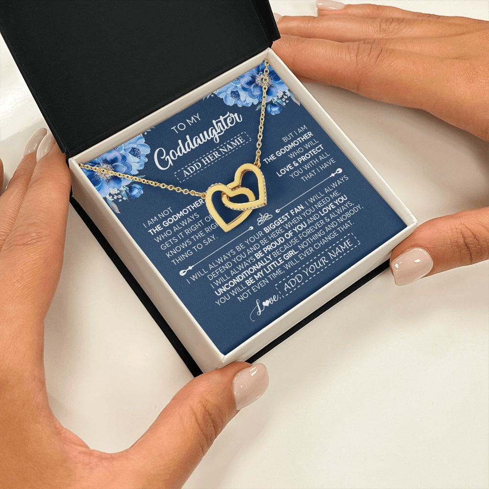 Personalized To My Goddaughter Necklace From Godmother Proud Of You Birthday Gifts For Goddaughter Jewelry Gifts Christmas Custom Gift Box Message Card